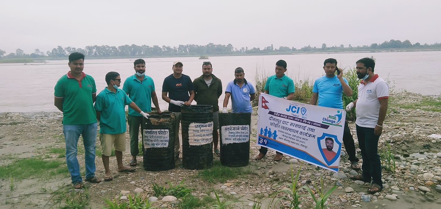 दौलतपुर मसान घाटमा सरसफाई गरियो