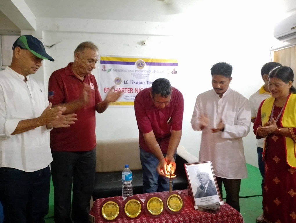 लायन्स क्लब टीकापुर टाउनले मनायो स्थापना दिवस