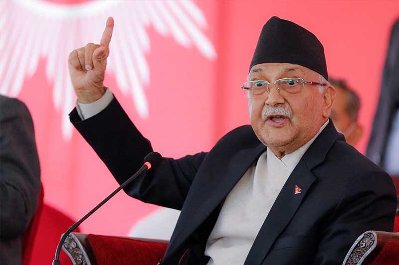 फुटेका हाँडीका टुक्रा जोडेर बनाएको सरकारले केही गर्न सक्दैनः ओली