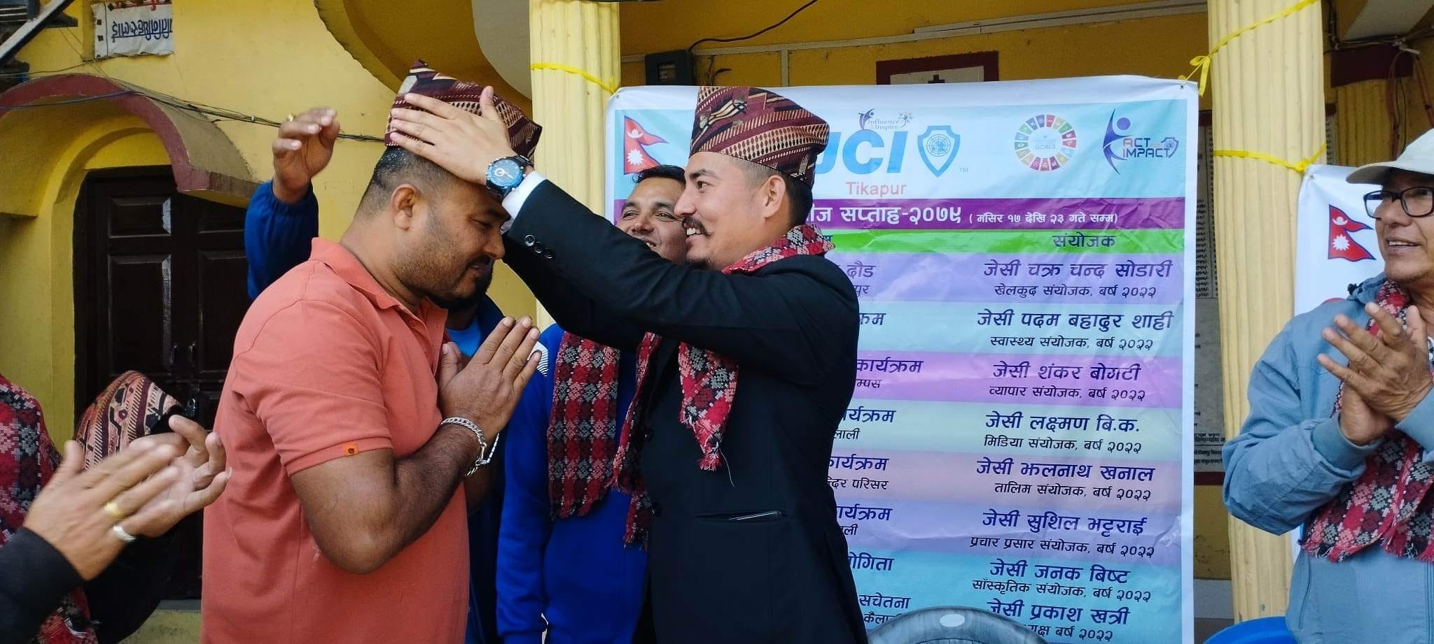 ५०औं पटक रक्तदान गरेका पत्रकार रावललाई जेसीजको सम्मान