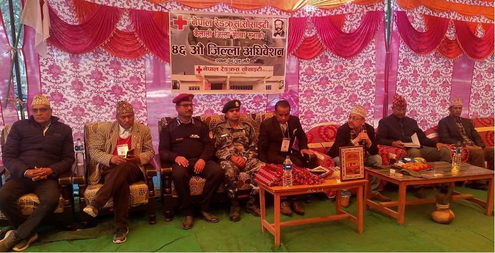 नेपाल रेडक्रस कैलालीको सभापतिमा विनाडी