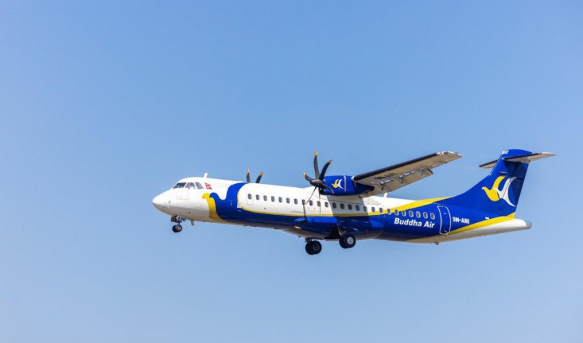 धनगढीको आकाशमा बुद्ध एयरको ‘ट्रेनिङ फलाइट’