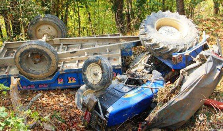 ट्याक्टर दुर्घटनामा एक जनाको मृत्यु