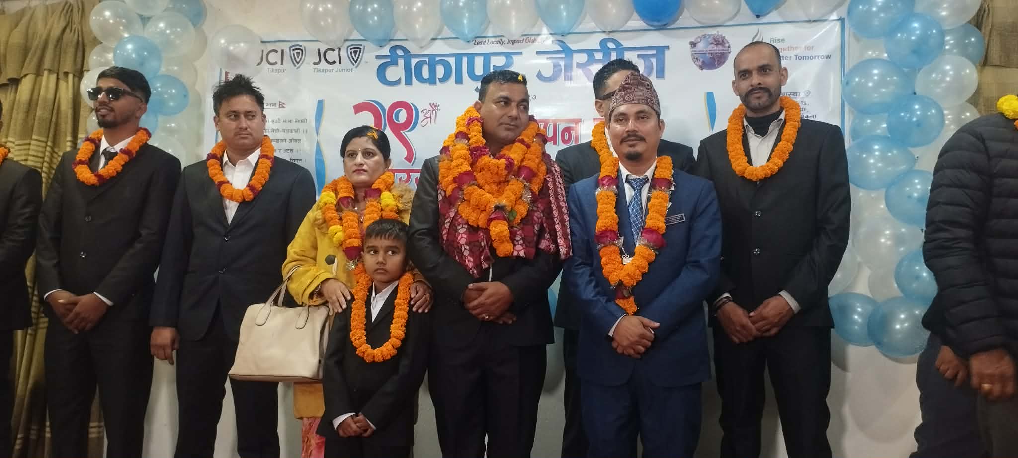 टीकापुर जेसीज वर्ष २०२६ को पदस्थापनः गेज रिडर गुरुङ्ग सम्मानित