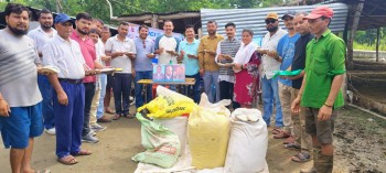 गौशालालाई आहार सहयोग