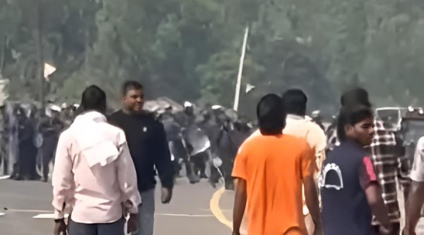 गुलरियामा स्थानीय र प्रहरीबीच झडप, ११ प्रहरी घाइते