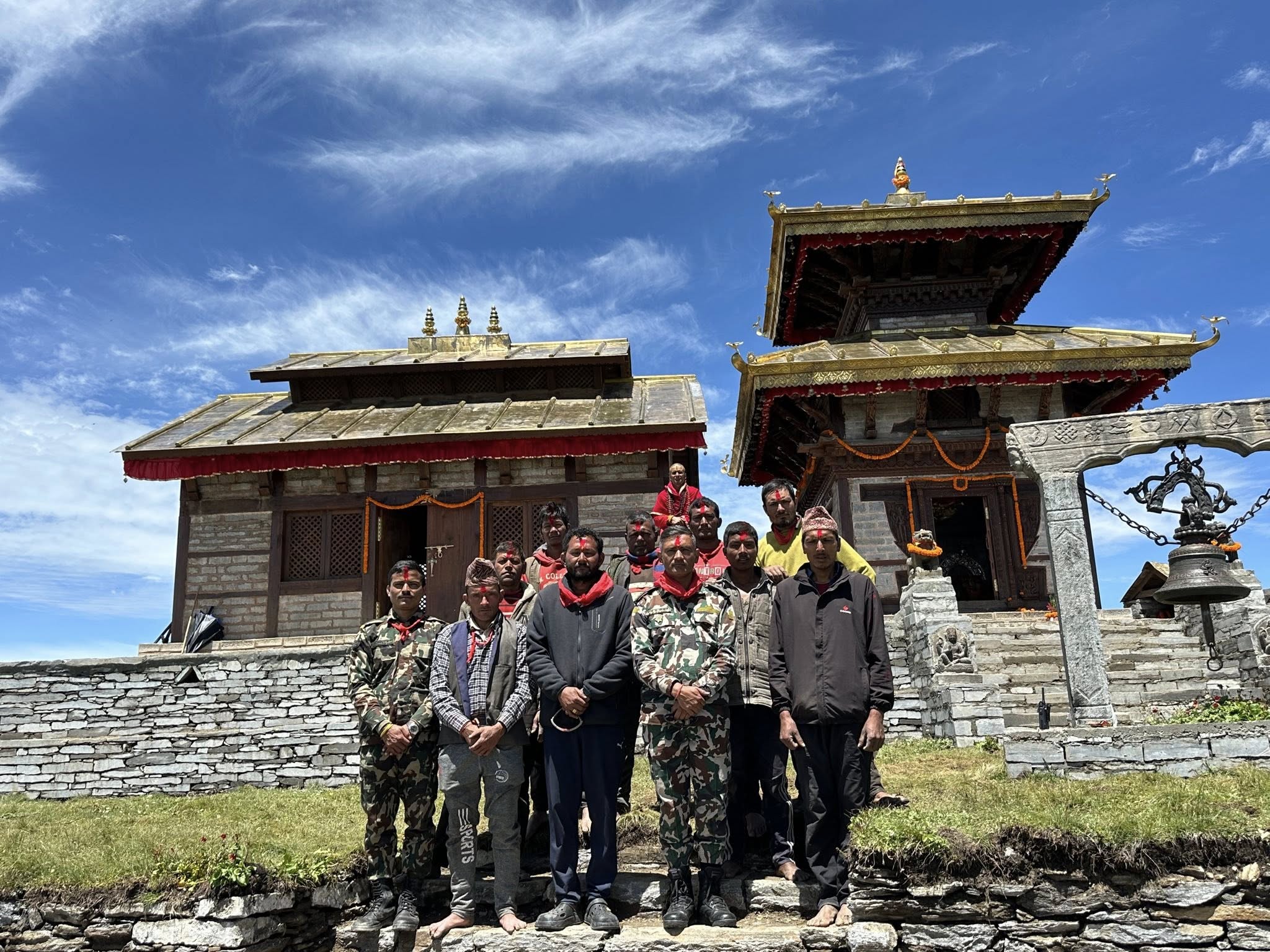 सेनाले गर्यो बडीमालिका मन्दिरको पुर्ननिर्माण